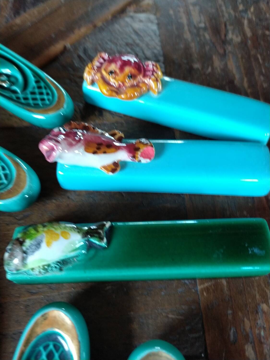 Art Deco knife holder and trivet