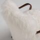 Pair of Art Deco Armchairs in Mongolian Sheepskin, 1950s