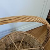 Wicker bottle basket