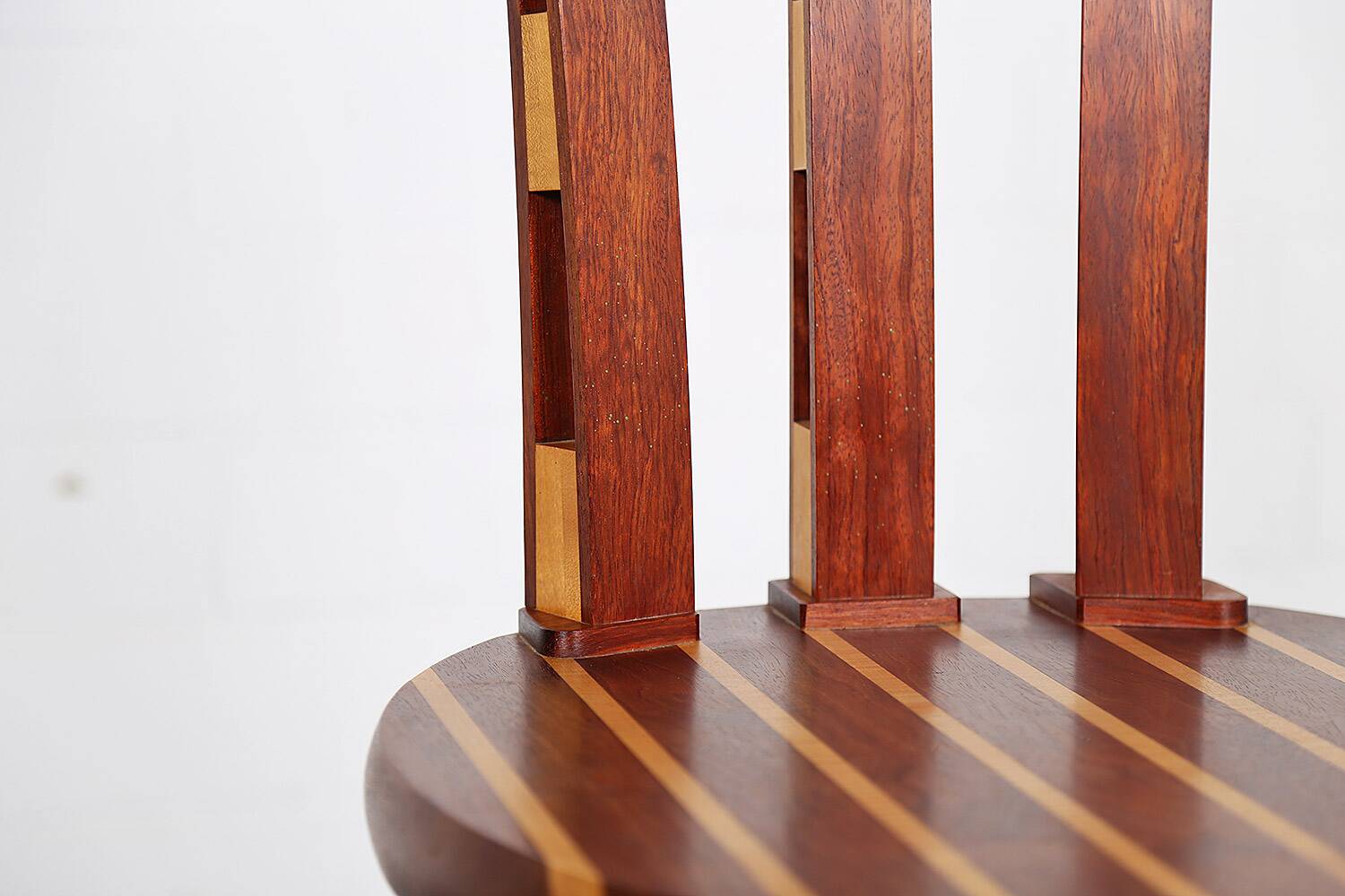 Rare Wooden Tomahawk Chair Masterpiece from the 90s