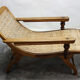 Former colonial armchair of planter late 19th century