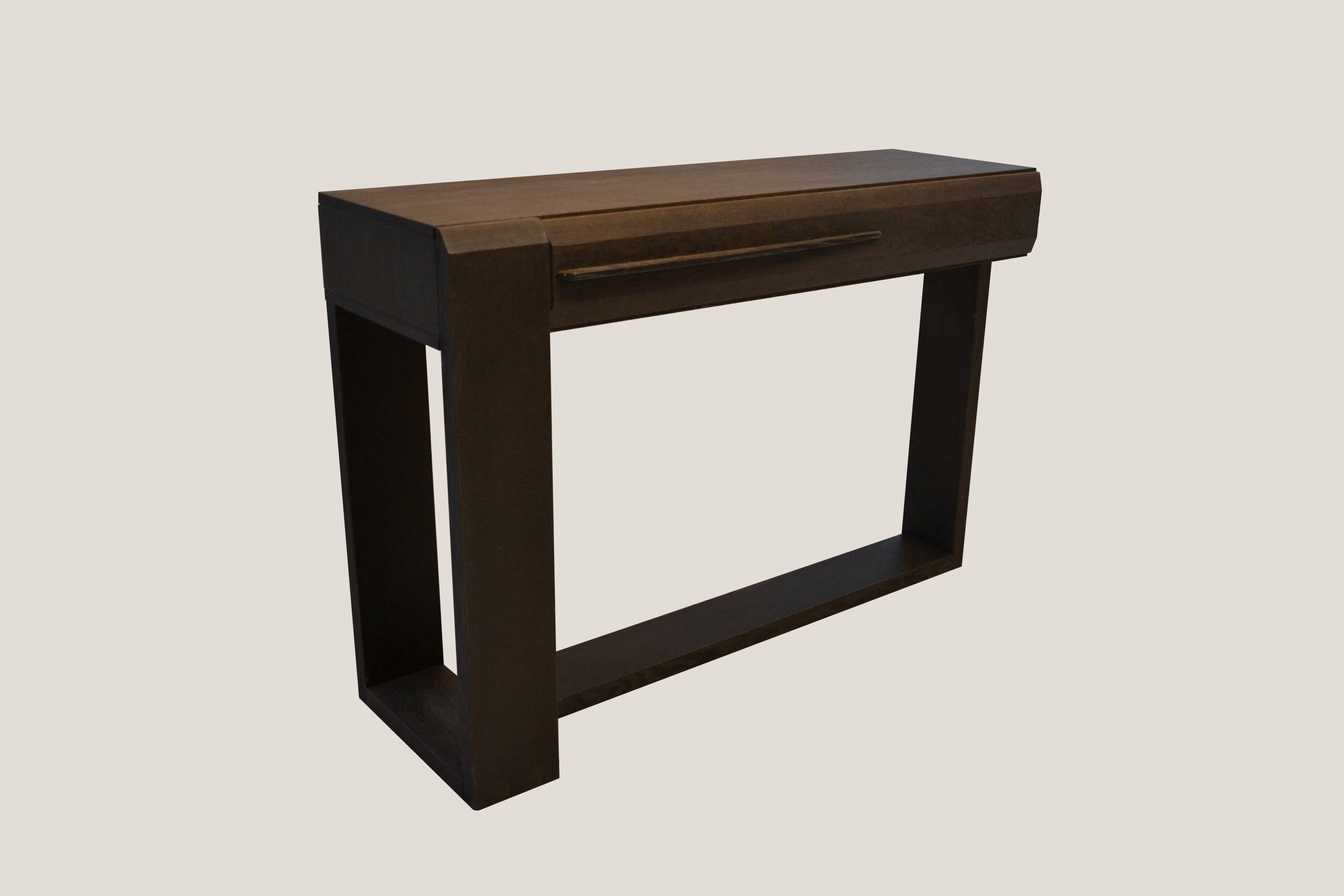 Console en chêne avec tiroir
