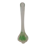 Vintage soliflore vase in green glass