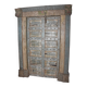 Old Indian door in old teak, original piece and patina