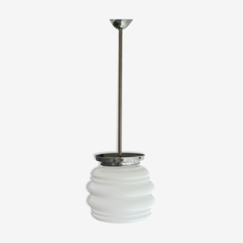 Lampe en verre blanc 1960