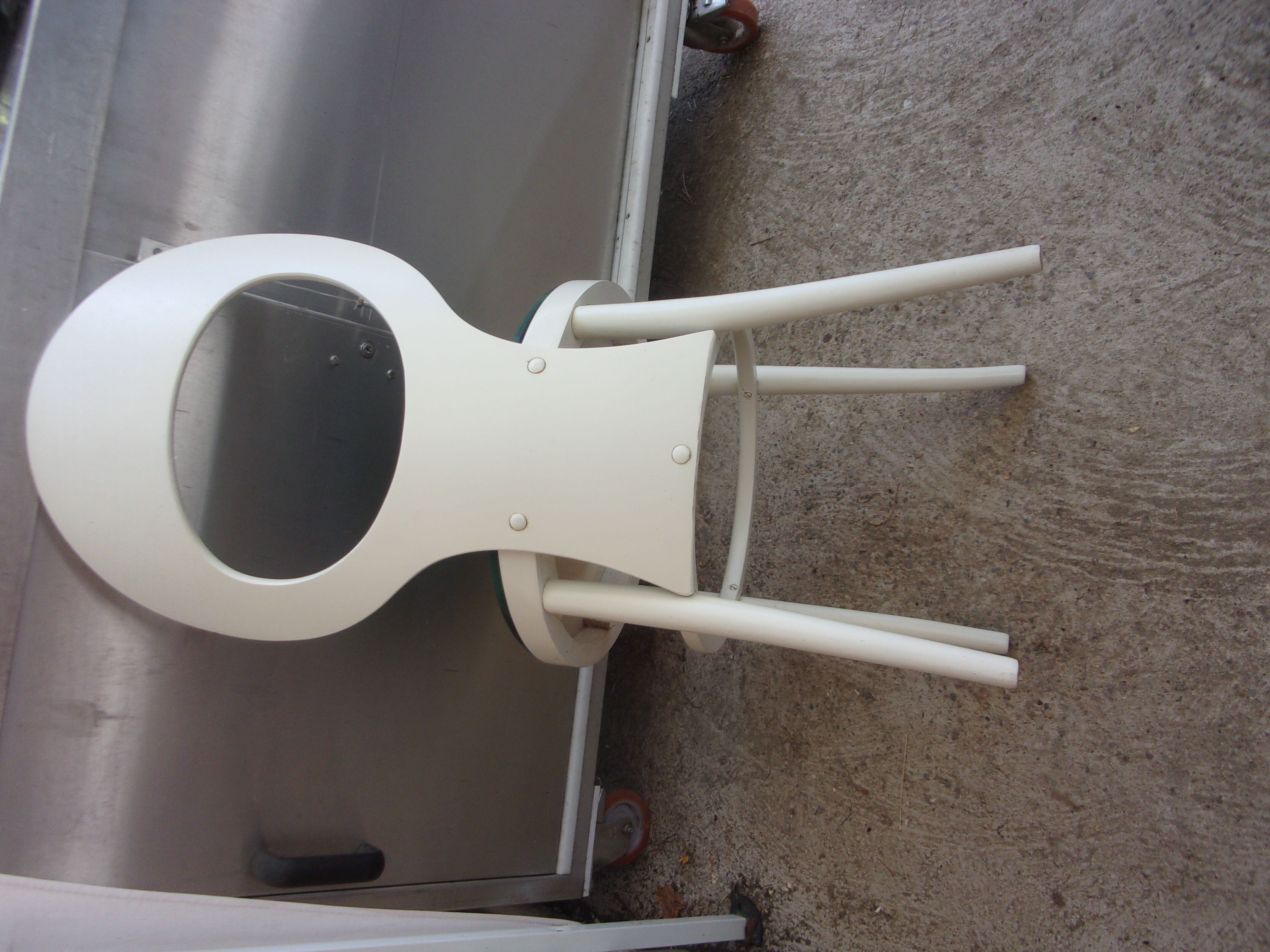 White bauman chair 1970