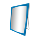 Blue plastic barber mirror made in France vintage