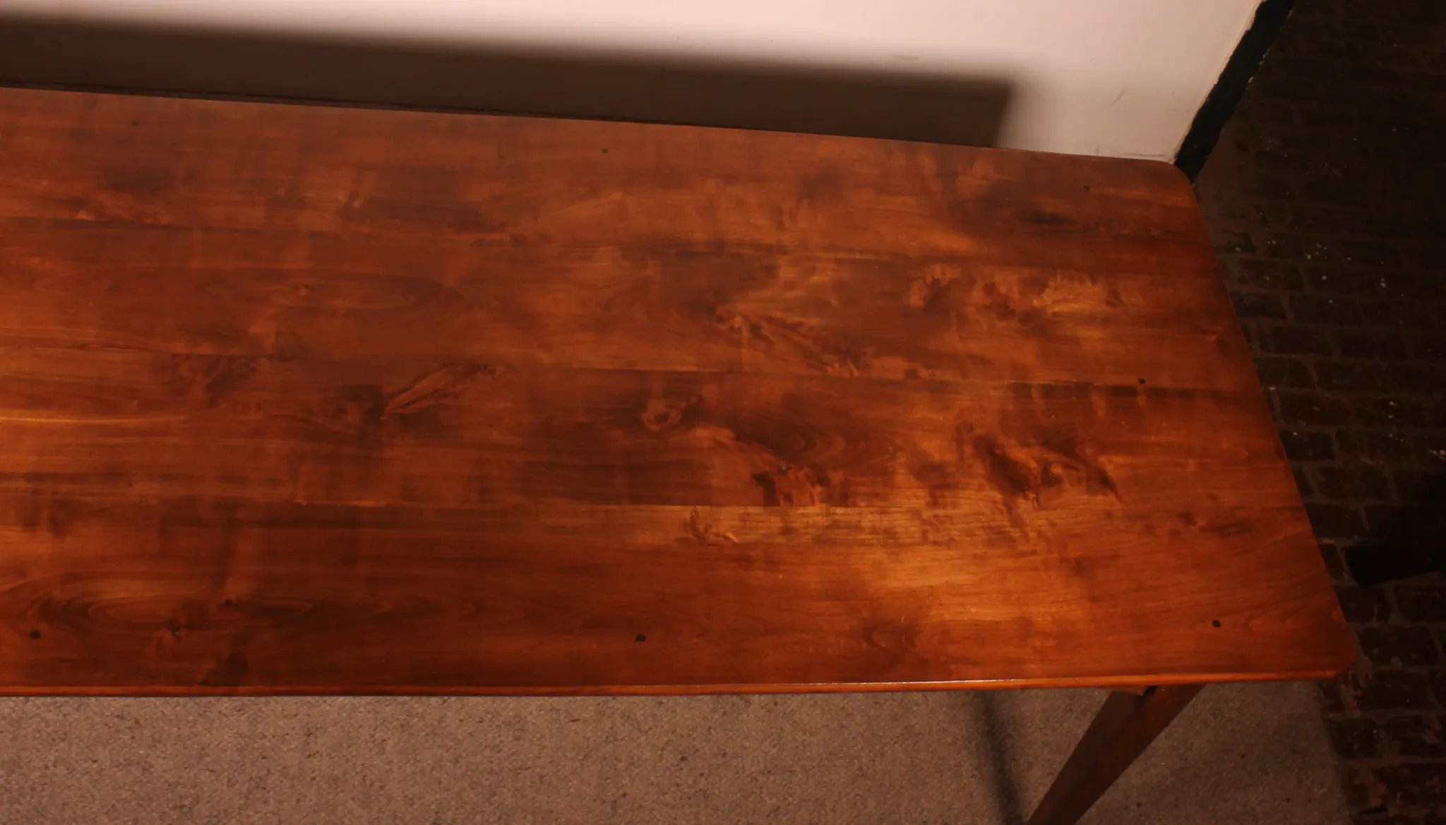19th Century Cherry Wood Refectory Table, 2.52 metres long