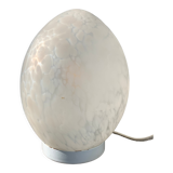 Lampe oeuf en verre blanc, 1970