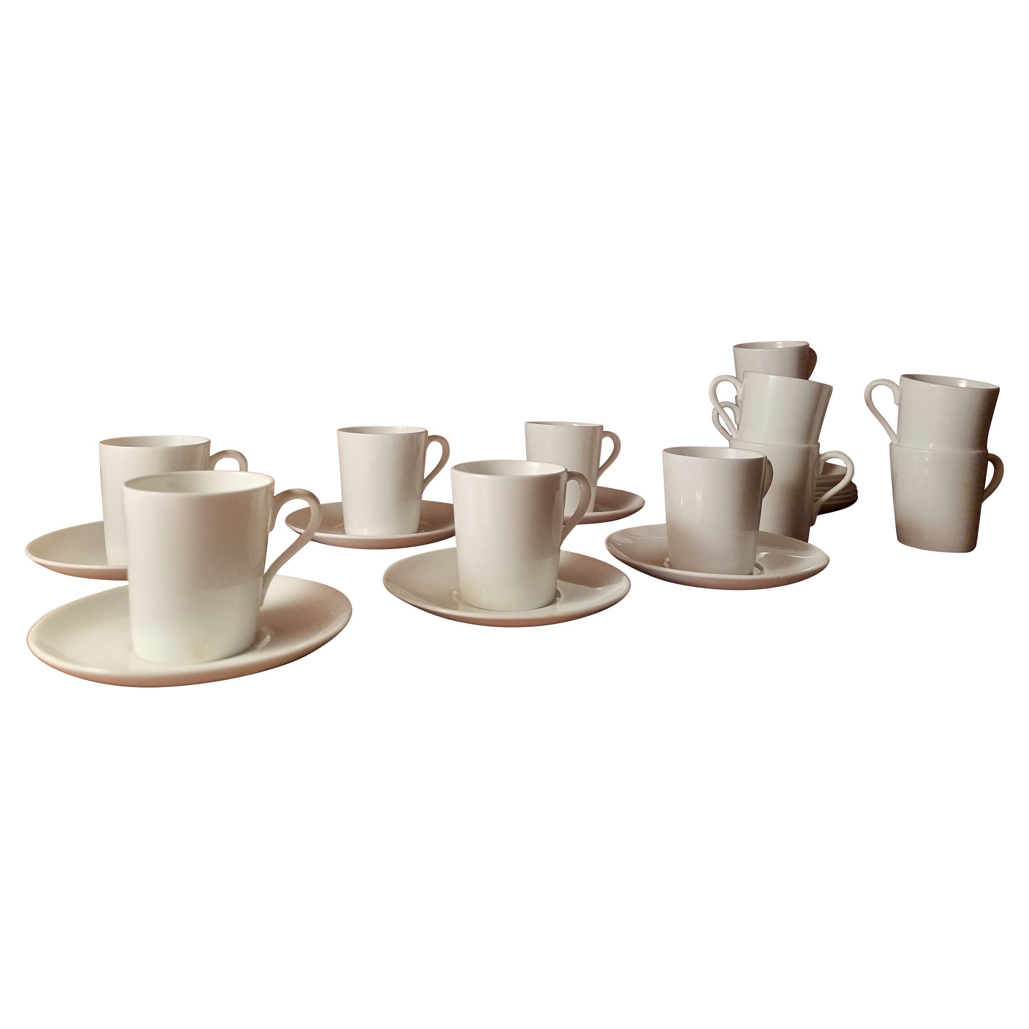 Stig Lindberg, 10 porcelain espresso cups from Gustavsberg, Scandinavian Modern.