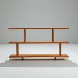 Mid-Century three tier wooden shelving unit