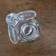 Small crystal rabbit candle holder