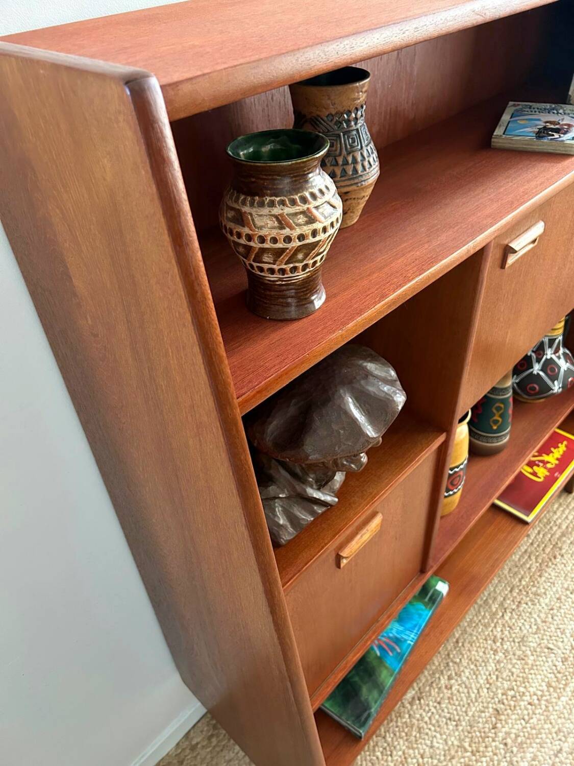 Buffet haut vintage en teck