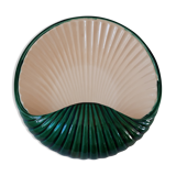 Art deco green shell wall lamp