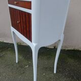 Ancien chevet en bois et blanc