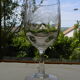 Set of 3 antique water glasses in engraved glass.