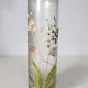 Art Nouveau enamelled glass cylinder vase