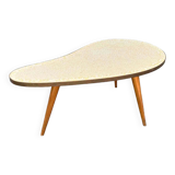 Kindey Shaped Coffee Table with Mosaic Tiles