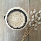 Old pitcher beige and black Lunéville