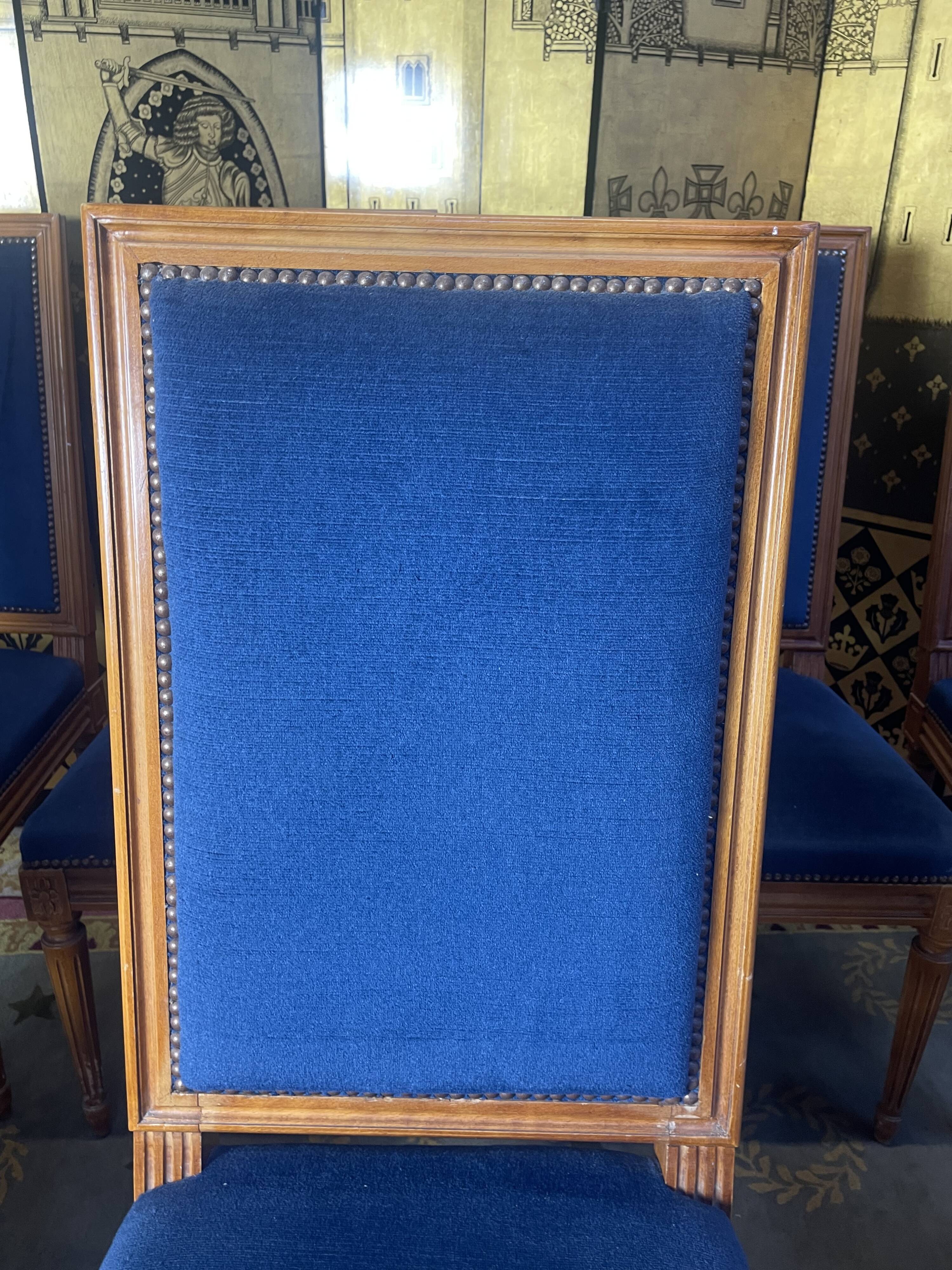 Suite of 7 Louis XVI style chairs