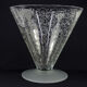 Antique Baccarat Etched Baroque & Mascaron Large Vase