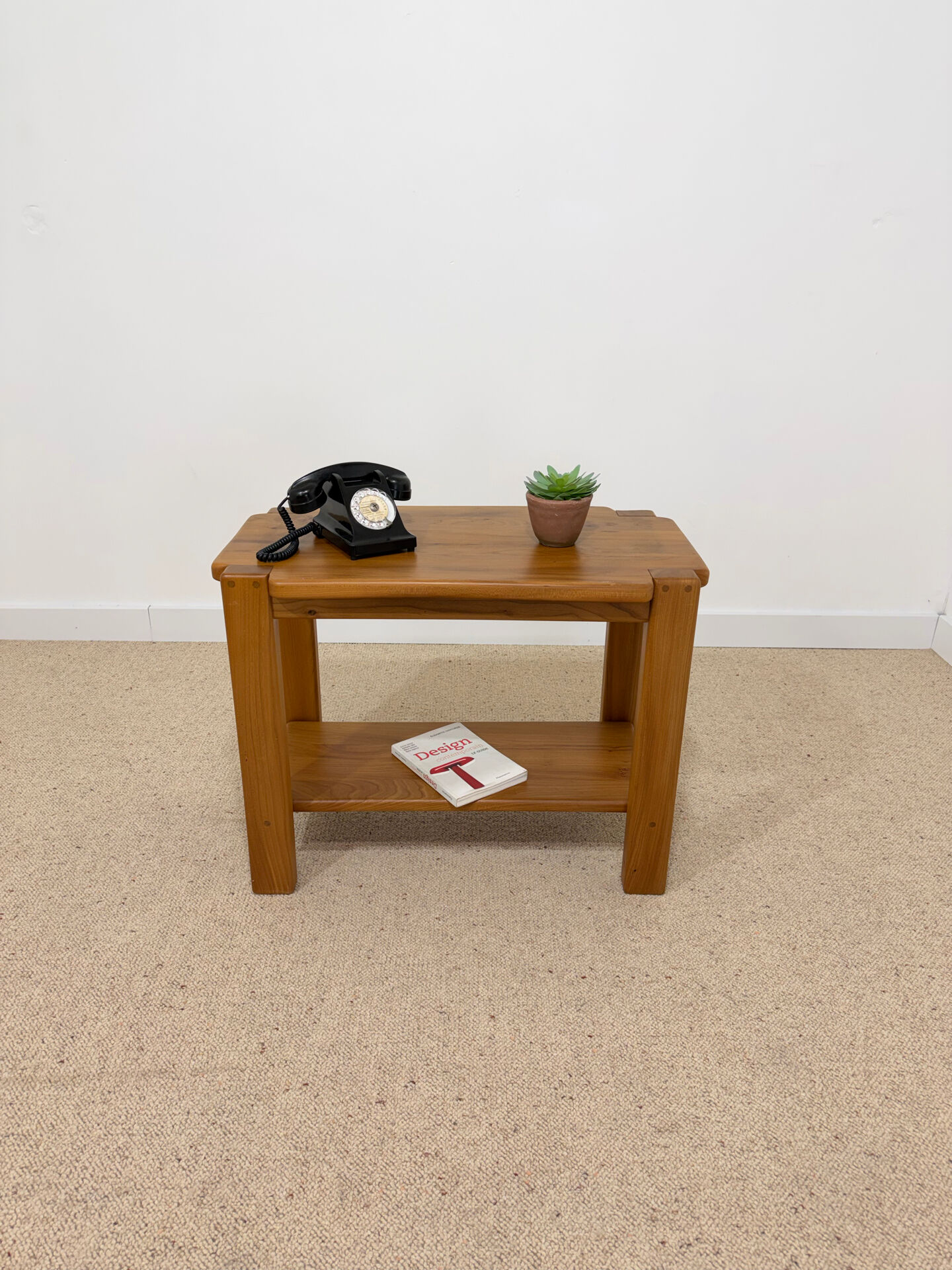 Console en orme massif