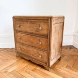Art Deco chest of drawers in solid oak