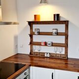 Old wall or standing shelf in solid pine