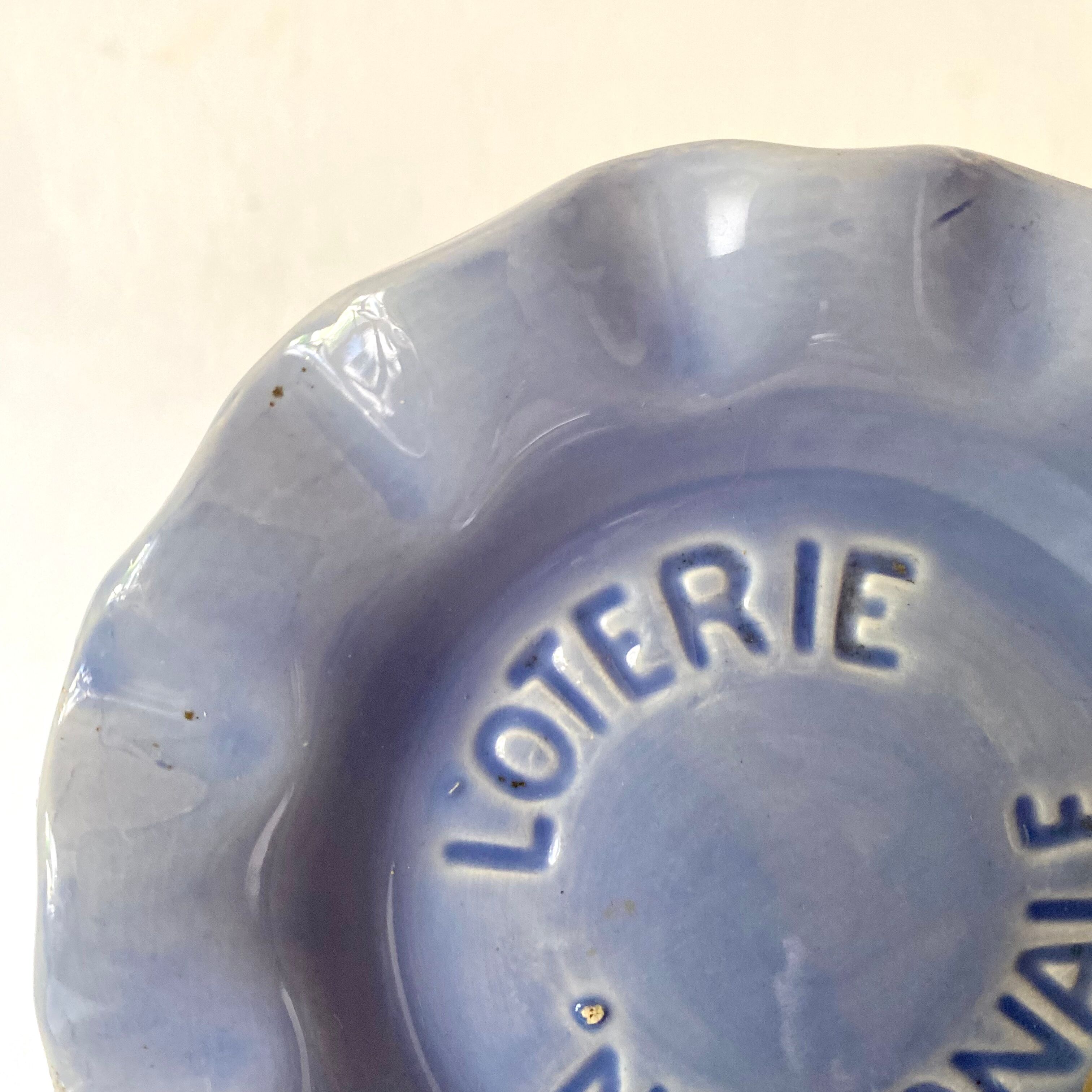 National Lottery advertising ashtray