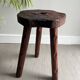 Wooden tripod stool