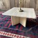 Coffee table in travertine