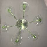 Green Murano glass Venetian chandelier, circa 1940
