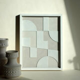 Abstract relief painting