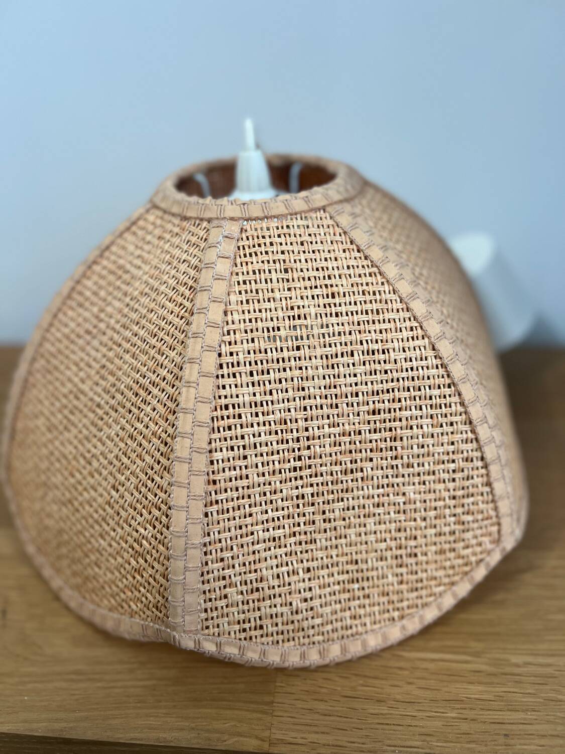 Vintage raffia pendant light