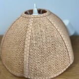 Vintage raffia pendant light