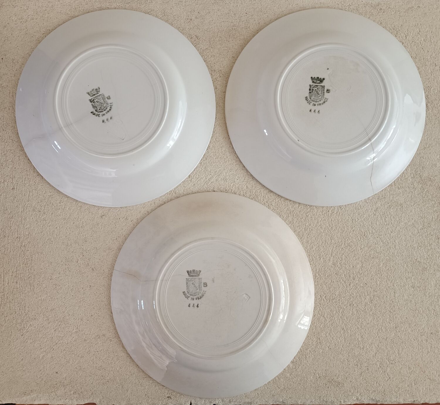 5 plates iron earth Saint-Amand Etoile