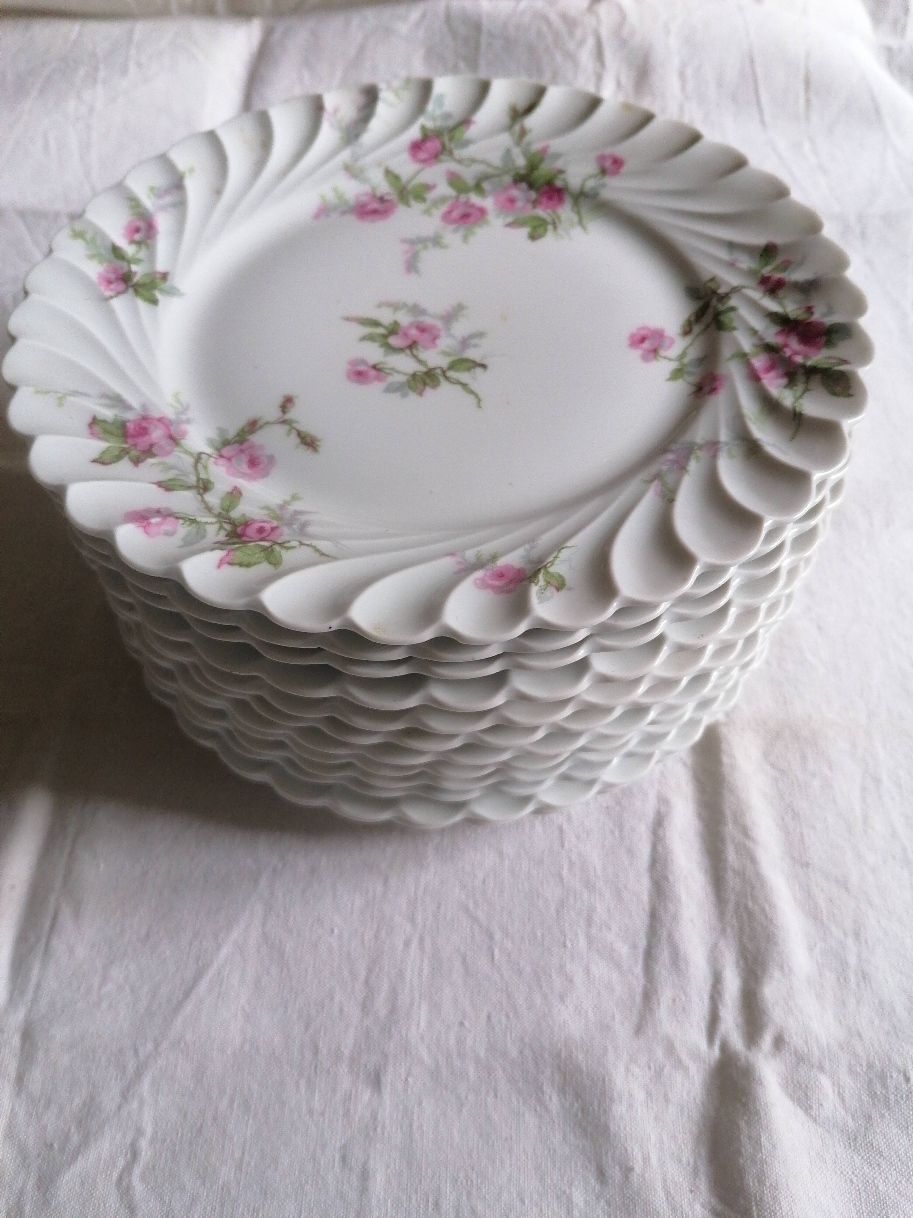 12 Haviland dinner plates