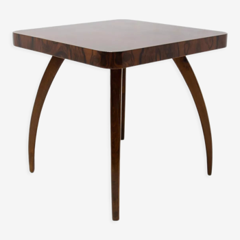 Fully renovated walnut Spider table H 259 by Jindřich Halabala, 1950´s