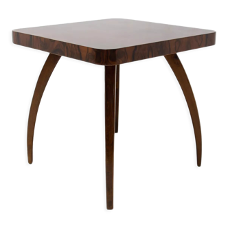 Fully renovated walnut Spider table H 259 by Jindřich Halabala, 1950´s