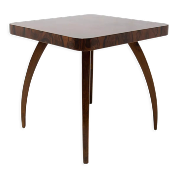Fully renovated walnut Spider table H 259 by Jindřich Halabala, 1950´s