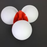 Small mid-century wall sconce in orange by Kaiser, Germany, 1960s