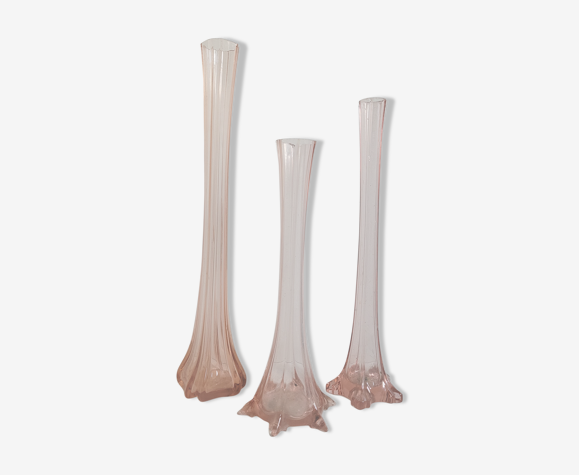 Trio de soliflores roses