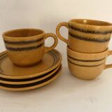 Sarreguemines stoneware cups