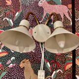 Double adjustable wall lamp Scandinavian design.