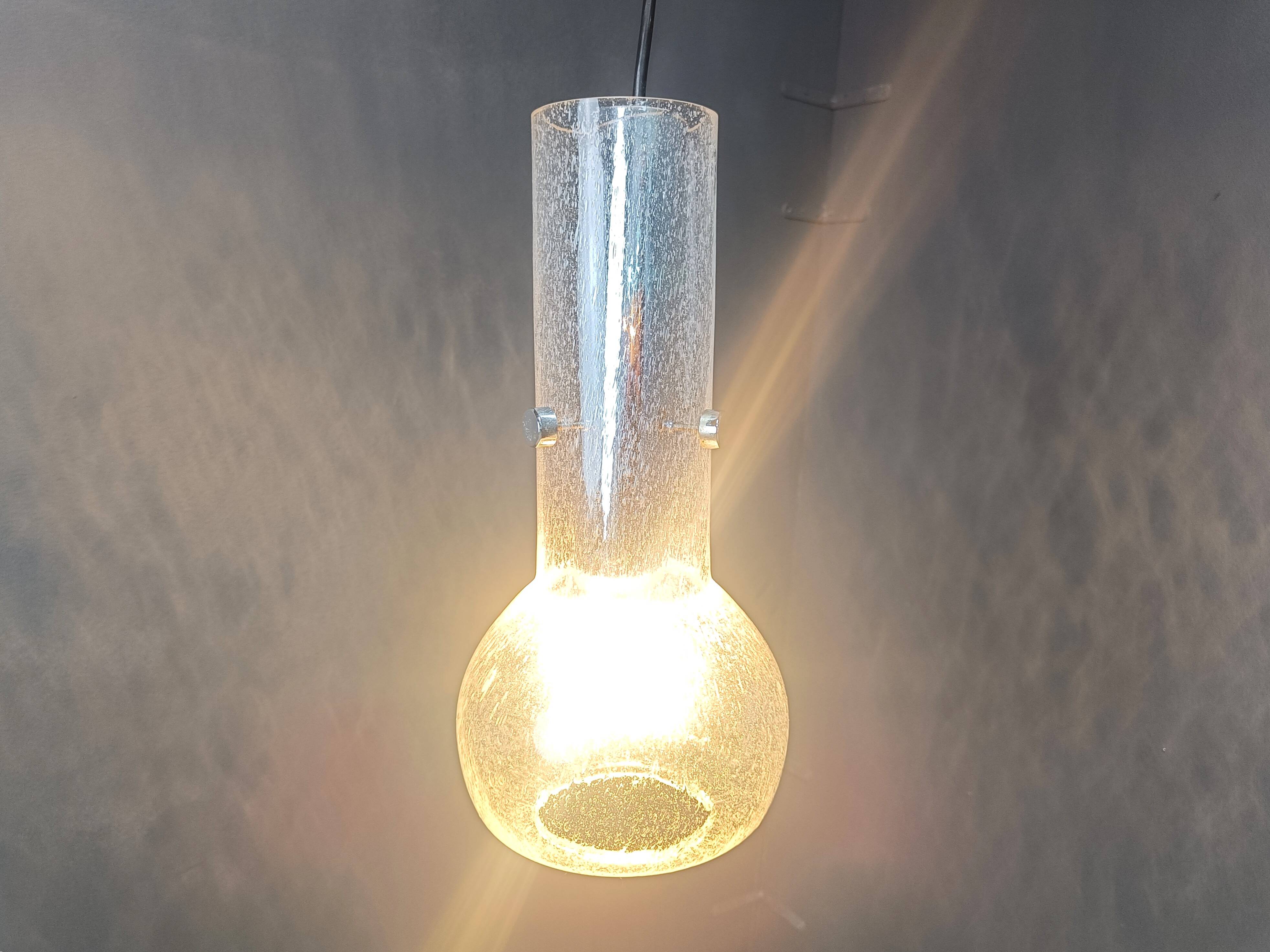 Vintage murano glass pendant light, 1970s