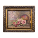 Painting "Bouquet of roses in the vase" signed G. Demange early XX° + frame