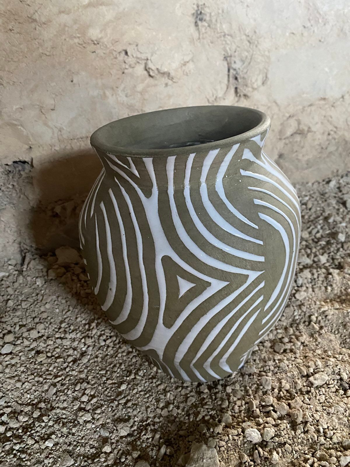 Ceramic design vase