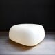 Square white glass wall or ceiling lamp