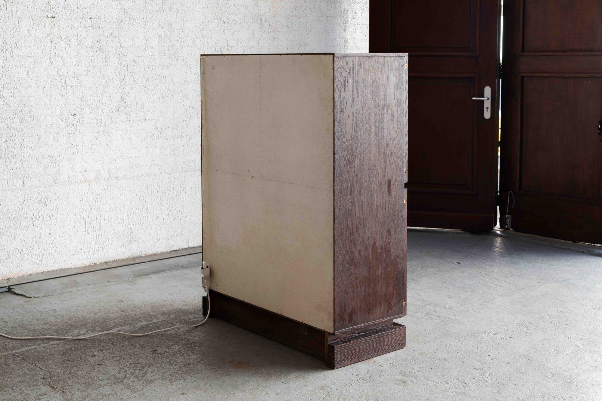 Brutalist bar cabinet