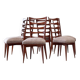 Ensemble de six chaises de salle à manger par Gaston Poisson
